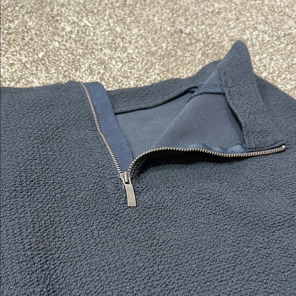 Maeve Dual Split Button Midi skirt size 4 Navy Blue dual slit - Picture 12 of 16